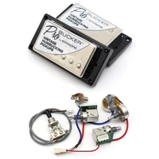 ProBucker Humbucker Pickup w/Pro Wiring Harness Chrome Set for EPI LP SG Guitar