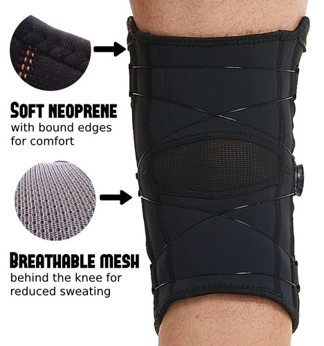 K Brace Knee Brace Support, Donut Knee Brace, Patella, Ligament - Men Women L/XL - Picture 5 of 13