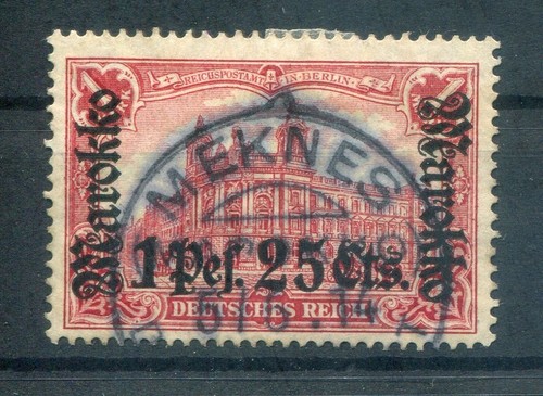 Morocco 55 with MEKNES KK stamped. (T4252)