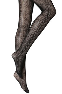 l9 patterned tights ladies xl womens plus