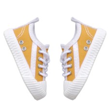 1/6 1/4 1/3 Uncle BJD Lace-up Low Top Canvas Shoes Striped Rubber Sole Yellow AS
