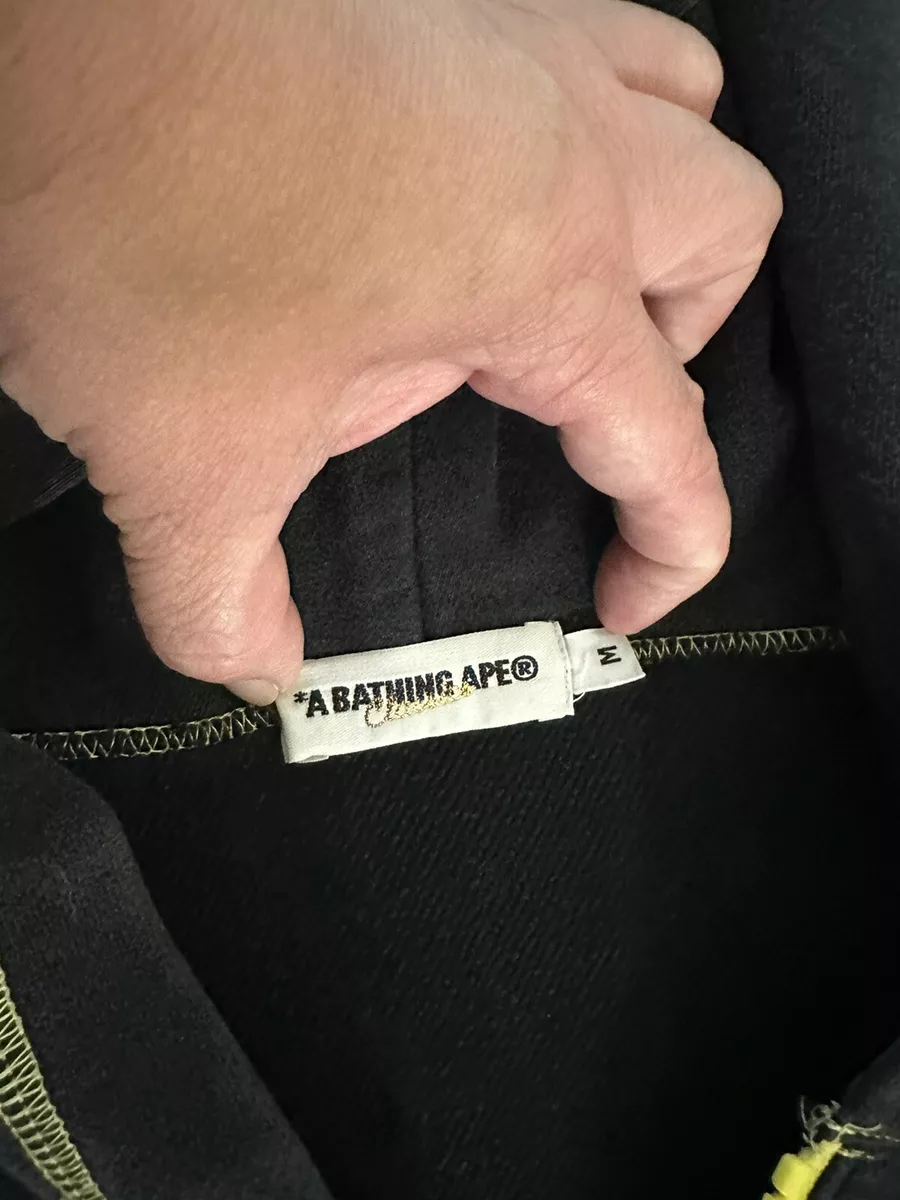 AUTHENTIV BAPE CLASSIC VINTAGE FULL ZIP HOODIE CHARCOAL GRAY