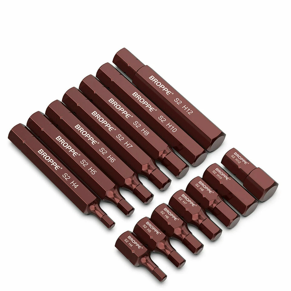 Hexagon（Hex）Screwdriver Bits H4/H5/H6/H7/H8/H10/H12 Impact Socket Driver Bits - Image 3 of 4