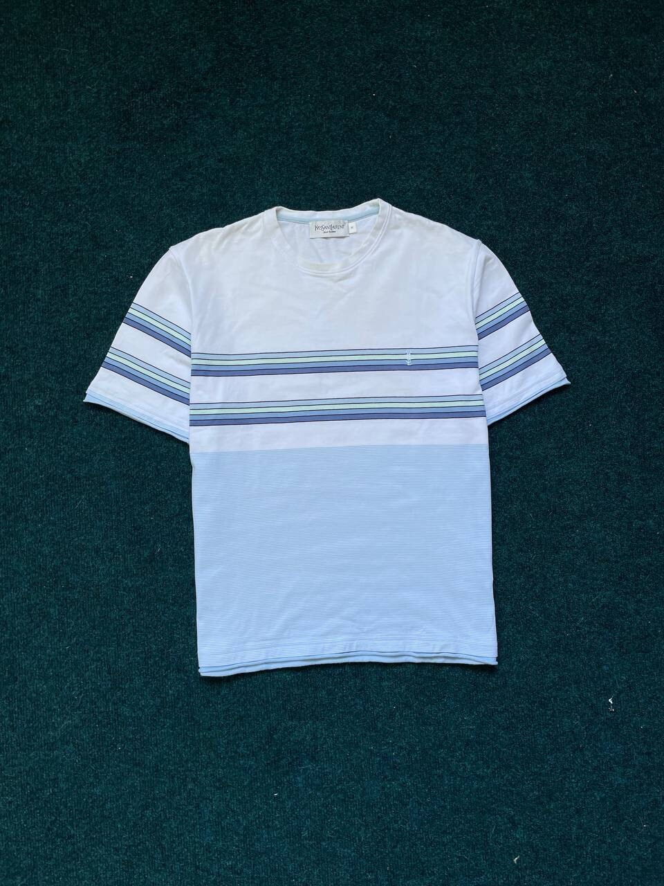 T shirt Yves Saint Laurent YSL a righe uomo taglia M lusso