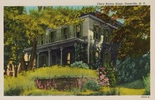 Clara Barton Home Dansville New York Vintage White Border Post Card