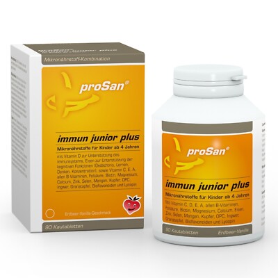 proSan immun junior plus (90 leckere Kautabletten) | Vitamine für Kinder ab 4 J