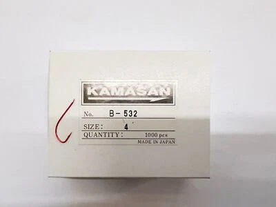 1000 Stk Kamasan B532 B-532 Made in Japan Stipphaken Plättchen-Haken - Bild 1 von 2