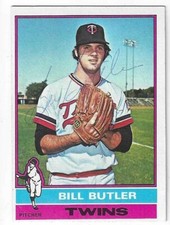 Bill Butler Signed 1976 Topps Card / Autographed
