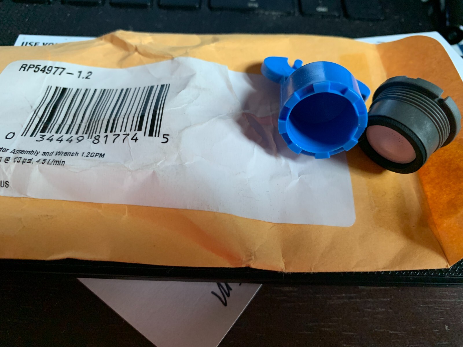 Delta RP54977 OEM Aerator & Wrench 1.2gpm fit many faucets Male Treads