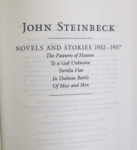 John Steinbeck Novels Stories 1932–1937 Library of America No 72 HC SC Like New - Picture 8 of 14
