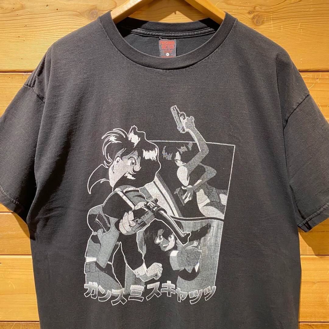 GUN SMITH CATS Tシャツ Gunsmith Cats Vintage T shirt rare Black Manga Anime Size XL