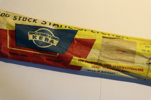 DDR Speichen Fahrradspeichen 242  mm   105 Stück KEBA NOS vernickelt 24'' - Bild 3 von 3