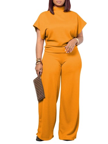 Lounge Sets For Women Casual 2 Piece Outfits Baggy Short Sleeve Top And Flare... - Picture 3 of 3