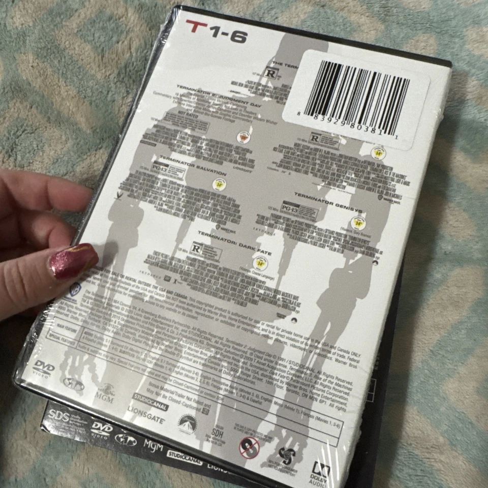The Terminator: 6-Film Collection (DVD) **BRAND NEW** W~ OOP SLIP !!! - Image 3 of 4