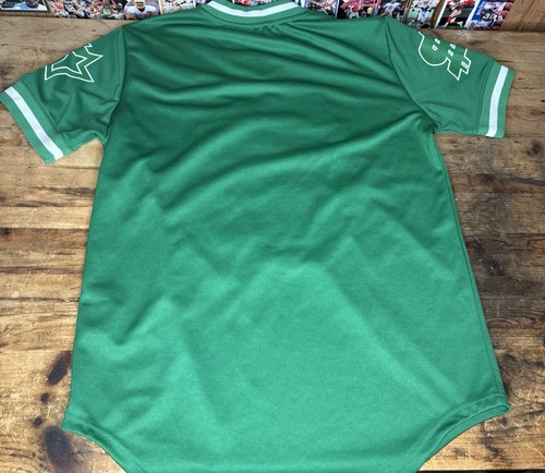 Hudson & Co Boston Savages Basketball Baseball Jersey Green Men’s Lrg Band - Picture 6 of 7