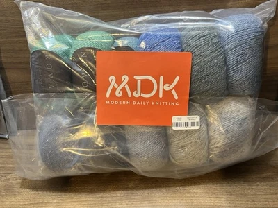 MDK Rowan Temperature Blanket Yarn Set Alpaca Viscose Wool 50gr 191yds ea.Set-11 - Image 1 of 4