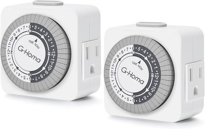 Mini Mechanical Timer for Home Automation - 30-Minute Intervals, Listed