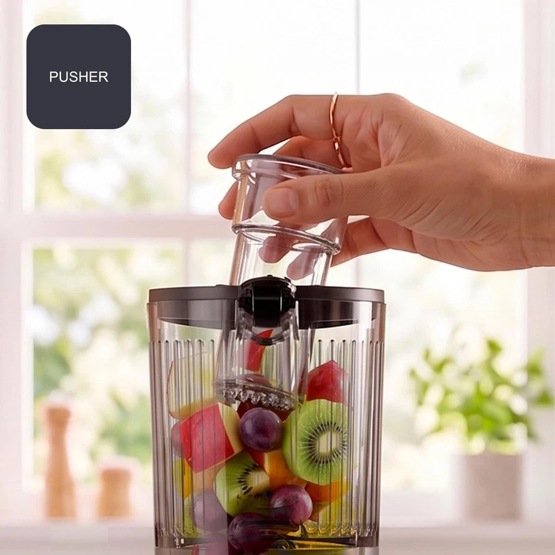 Estrattore di Succo a Freddo BLACK e Decker Spremitura Frutta e Verdura 200 Watt, fotografia 4 di 10