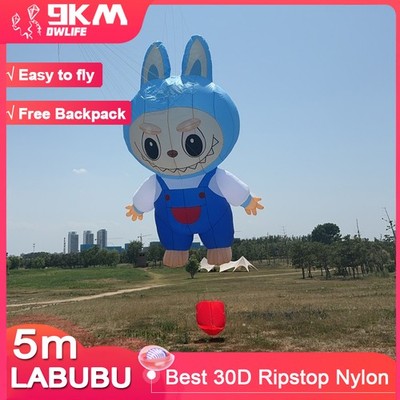 5m LABUBU Kite Line Laundry Pendant Soft Inflatable kite Ripstop Nylon Fabric