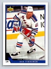 1993-94 Upper Deck - Esa Tikkanen #457 New York Rangers Hockey Card