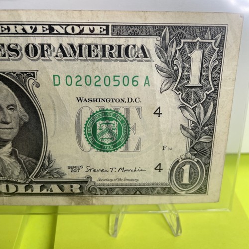 Dollar Birthday Note May 6 2020 $1 Bill Fancy Serial Number Anniversary - Picture 2 of 23