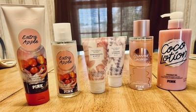 PINK Victoria's Secret Travel Set Lotion & Mist Extra Apple Lavender Vanilla