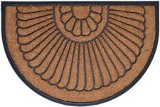 Calloway Mills Shell Coir and Rubber Heavy-Duty 24" X 36" Over-Sized Doormat