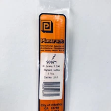 Plastruct 90671 Styrene Ladder N 1/200 x 3" (2)