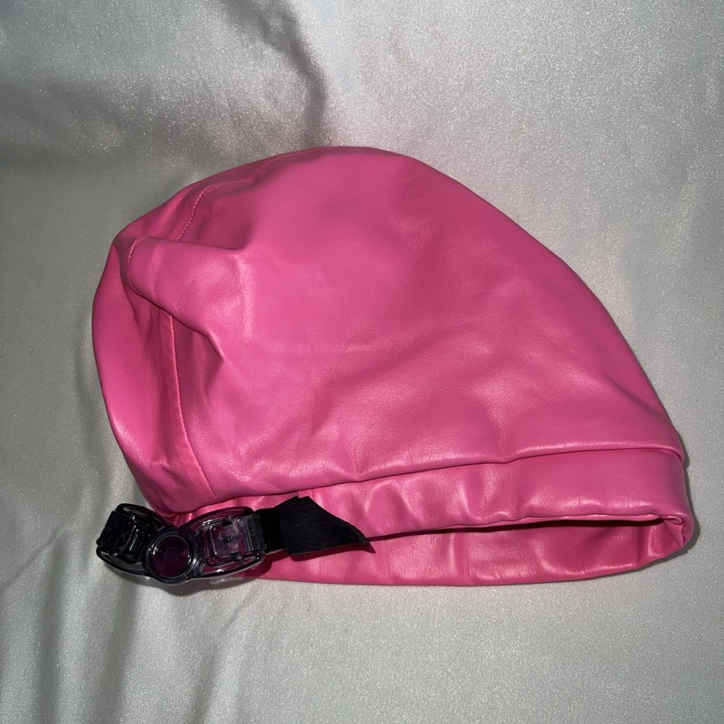 Kids Pink Hairbrella Satin Lined Swim Cap