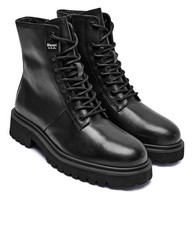 BLAUER ANFIBIO Uomo Mod. F5 BUXTON04  PELLE Col. NERO  -30%