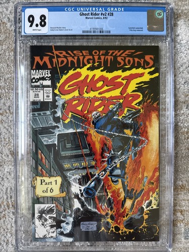 GHOST RIDER #28 CGC 9.8- *1ST APP MIDNIGHT SONS* INCLUDES POSTER