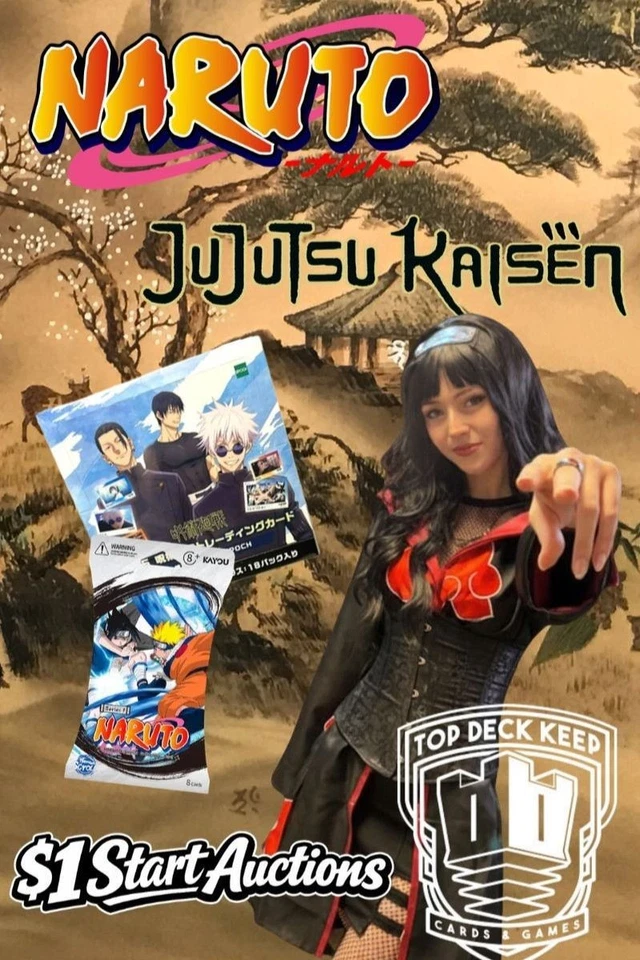 $1 Start Auction Time! Naruto & JJK w/ Jenna!
