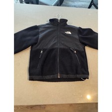 The North Face Kids Fleece Jacket Black Full Zip Logo Patch Boys S P