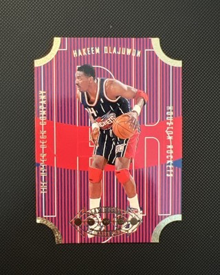 1996-97 Upper Deck Fast Break Connection Die-Cut #FB5 Hakeem Olajuwon  MINT 