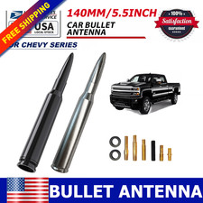 50 CAL Bullet Style Short Antenna Mast Aerial for 2000-2020 TOYOTA TUNDRA Black