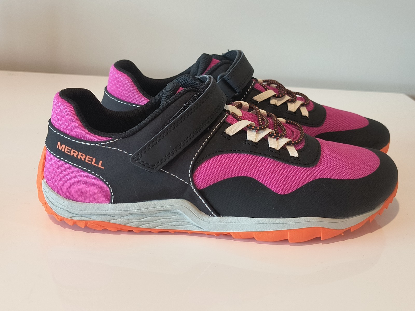Merrell Ragazze Rosa Nero Trail Glove 7 Scarpe da Corsa Escursionismo Taglia US 7 M EUR 38M