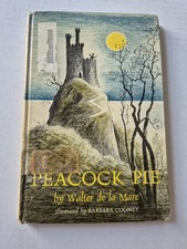 Peacock Pie Walter de la Mare 1961 Hardcover Ex-Library Children's Poems Poetry 