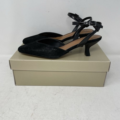 #ad Donald Pliner Cion Slingback Pump Black Distressed Metallic Women#x27;s Size 8.5 $37.49