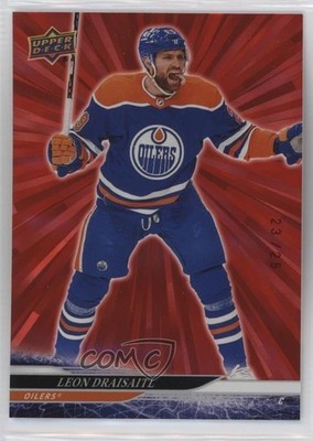 2024-25 Upper Deck Series 2 Outburst Red 23/25 Leon Draisaitl #313 1rl2