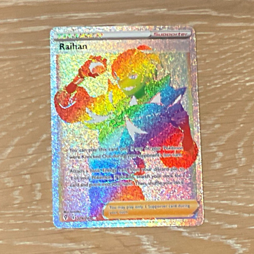 The Pokemon Company Raihan 224/203 Evolving Skies Secret Rare Full Art Holo Eng