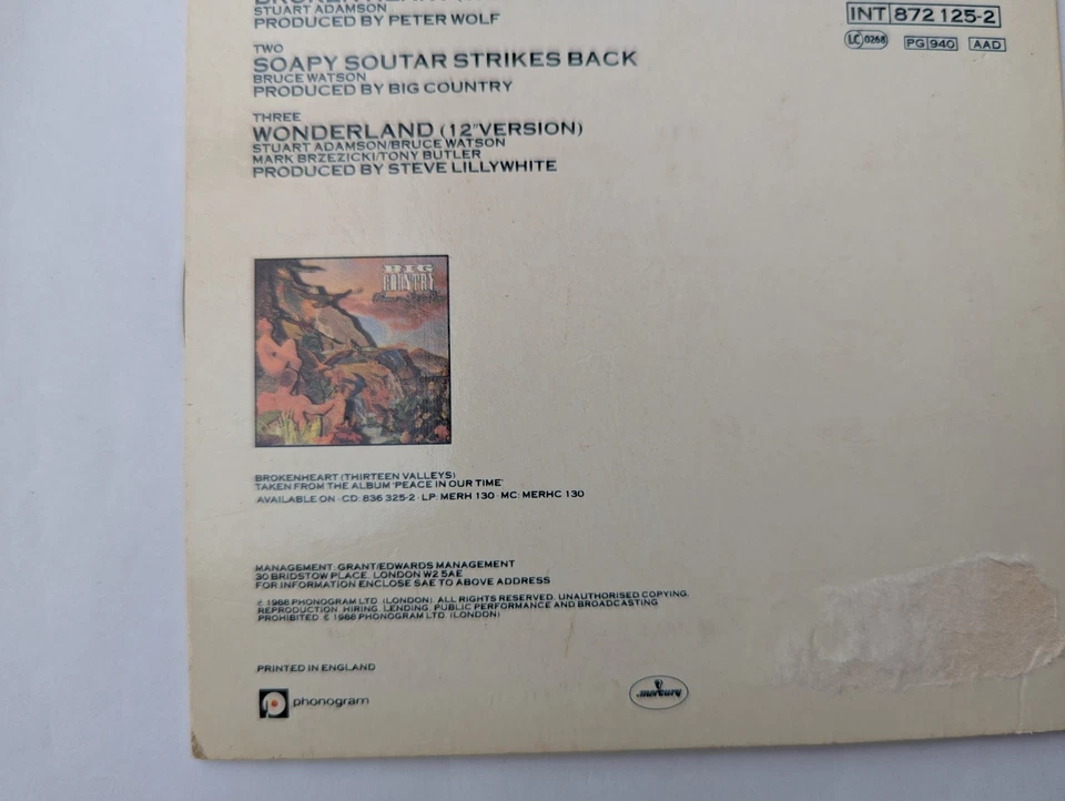 Broken heart CD Cardsleeve 3 tracks 1988 incl. Wonderland  - Bild 3 von 4