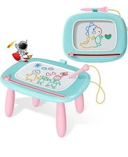 Kikidex Magnetic Drawing Board, Toddler Girl Toys for 1-2 Year Old, Doodle Board