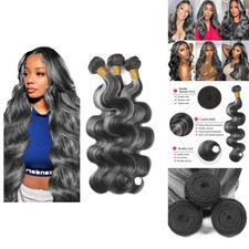 Human Hair Bundle Ombre Body Wave 3 Bundles 26 Inch 1Bgrey