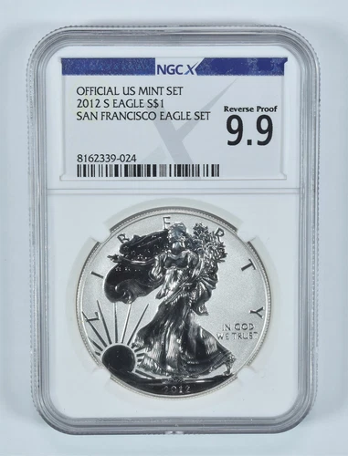 2012-S American Silver Eagle San Francisco Reverse Proof 9.9 NGC X NGCX *2237