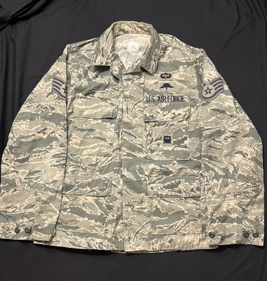 US Air Force ABU Coat Size 38S SSGt/E5 Freefall/Parachutist/Special Ops Diver