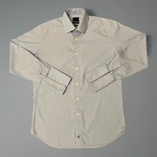 David Donahue Shirt 16 32/33 Blue Trim Fit French Cuff Preppy Classic Button Up