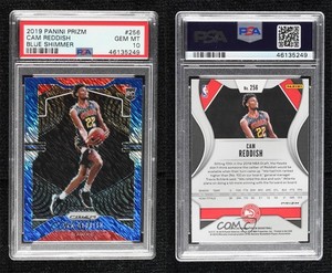 2019-20 Panini Prizm FOTL Blue Shimmer Cam Reddish #256 PSA 10 GEM MT Rookie RC