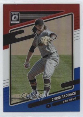 2021 Panini Donruss Optic Red White & Blue Prizm 71/199 Chris Paddack #198 1y9