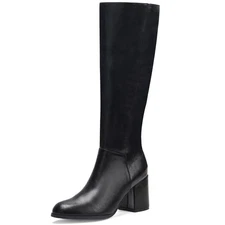 Women's Knee High Boots,Round Toe Stretchy Fashion Boots for Women, Low Block...