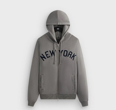 KITH FOR THE NEW YORK YANKEES BRAXTON FULL ZIP HOODIE STATUE SIZE